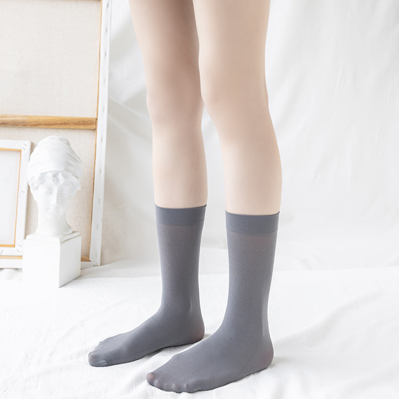 Medias japonesas de pantorrilla de terciopelo JK, calcetines de tubo de estufa, medias finas de primavera, verano y otoño, calcetines por encima de la rodilla de color sólido de moda