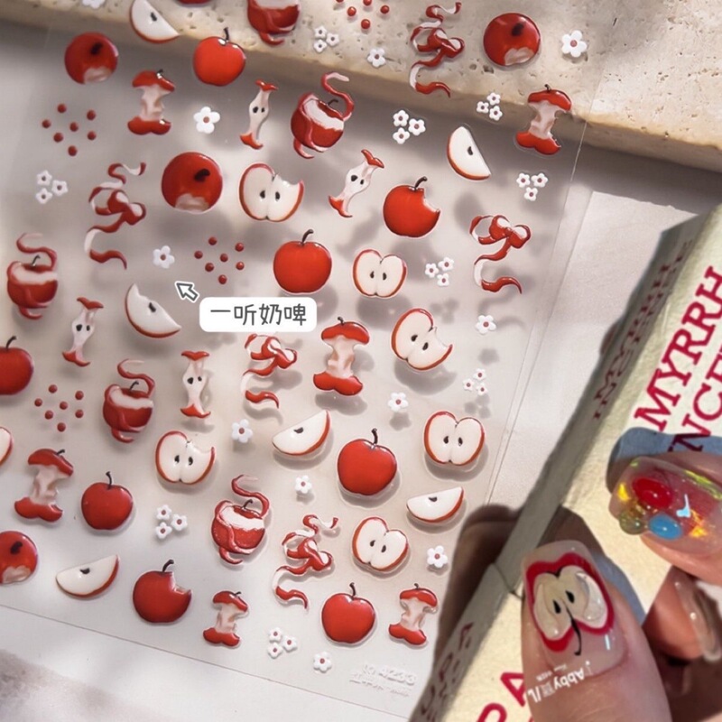 New Tomoni Jelly Nail Art Stickers Little Red Book Explosions Cute Children Nail Stickers Factory Wholesale Green Apple New Tomoni Jelly Nail Art Stickers Little Red Book Explosions Cute Children Nail Stickers Factory Wholesale Green Apple