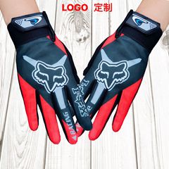 Cross-border full finger fox head cycling gloves for men spring, summer and autumn thin outdoor mountain bike racing long finger touch screen