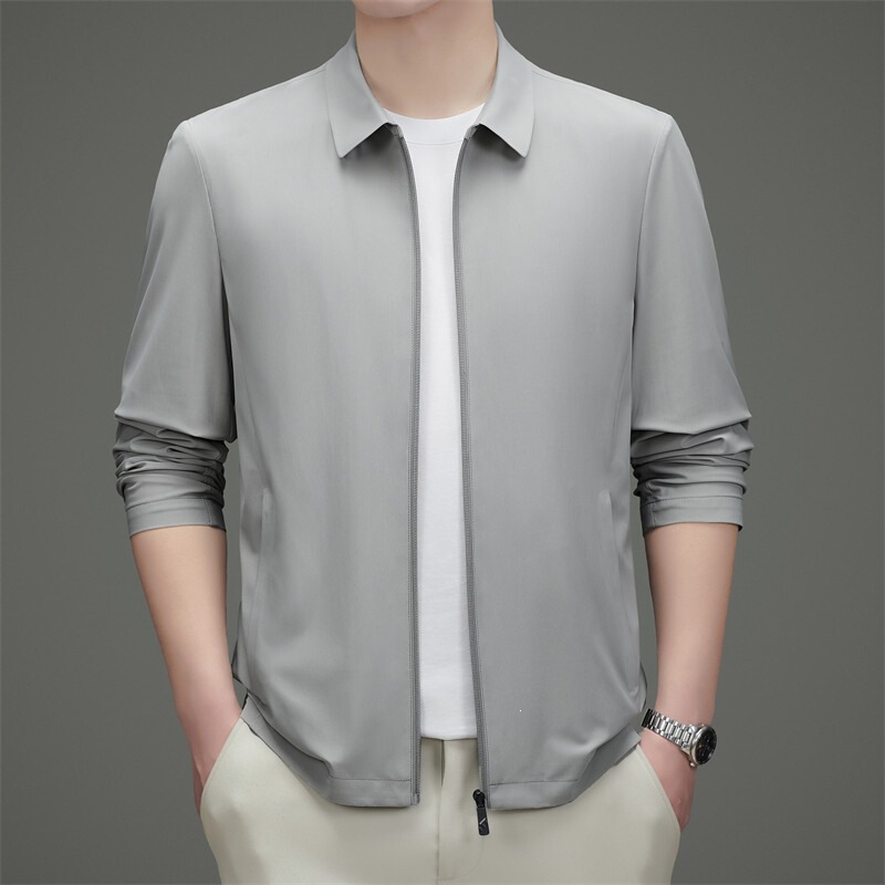 Men's Jacket from the Boutique, Spring/Summer 26 New Style, Business Casual, for Young and Middle-Aged Men, Wrinkle-Resistant, Non-Ironing Men's Outerwear