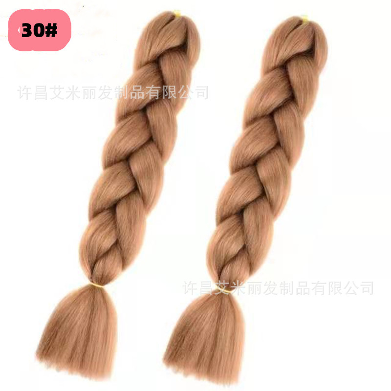 Trenzas africanas con cabello rosa渐 – materiales de alta temperatura, estilo boxeador