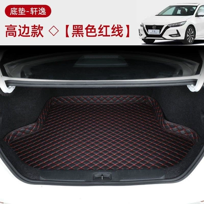 for Nissan Sylphy trunk mat, Trunk Mat - base-mat-high-edge-black-and-red-exclusive-for-20-24-classic-sylphy-models
