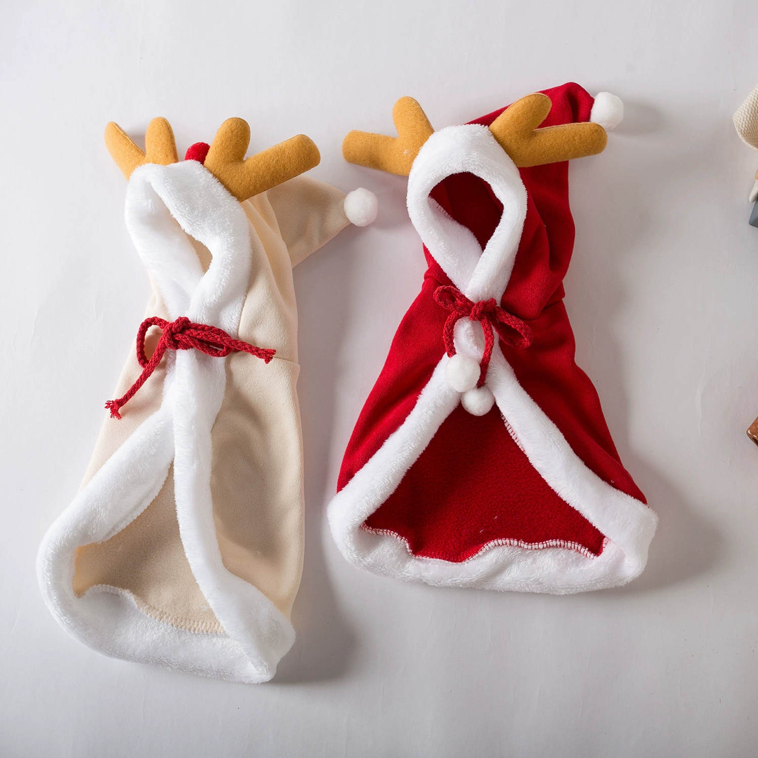 Рождественская вечеринка для домашних животных одевается в плащ, креативный костюм с капюшоном, кошка превращается в плащ для собак