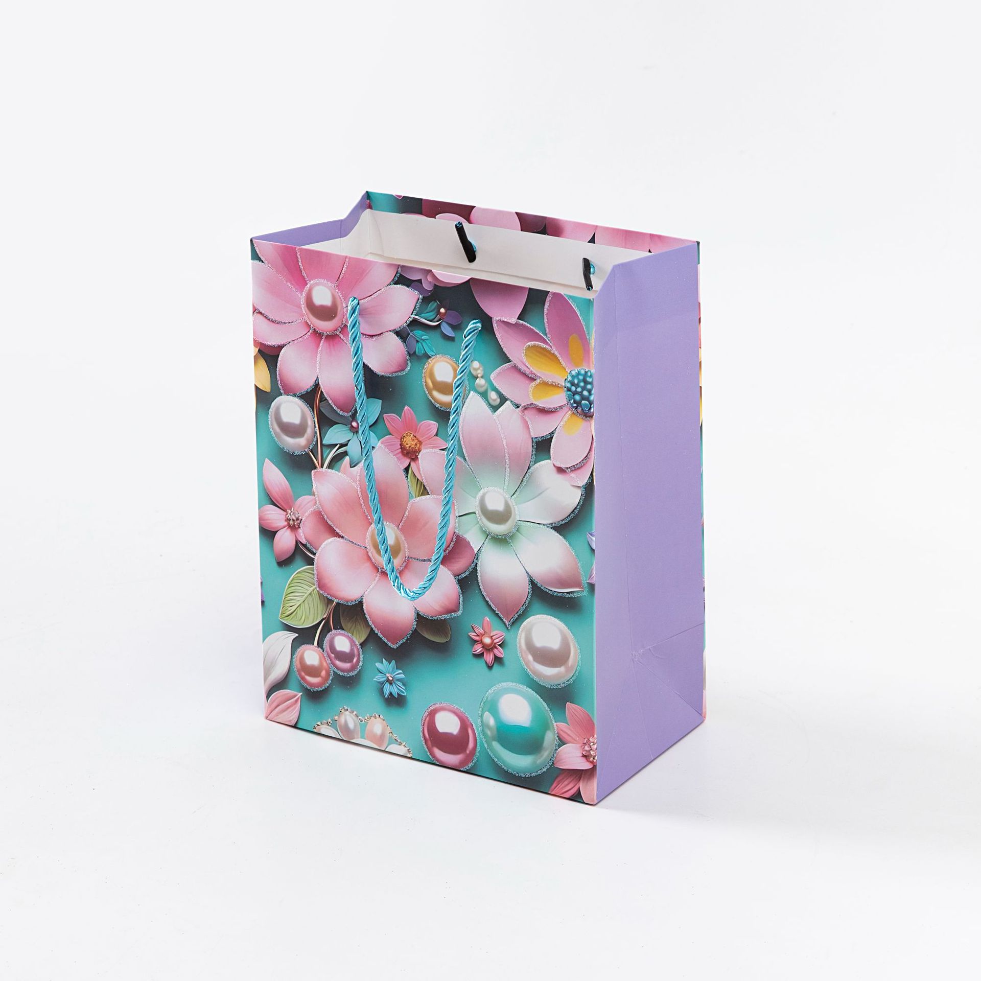 Bolsa de regalo, bolsas de mano tridimensionales de viento de crema, bolsas de flores frescas y románticas, bolsas de regalo de moda simples y creativas image 3