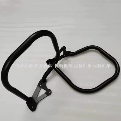 Motorcycle bumper Engine Side Box Anti-Fall - saddlebag-guard-bright-black