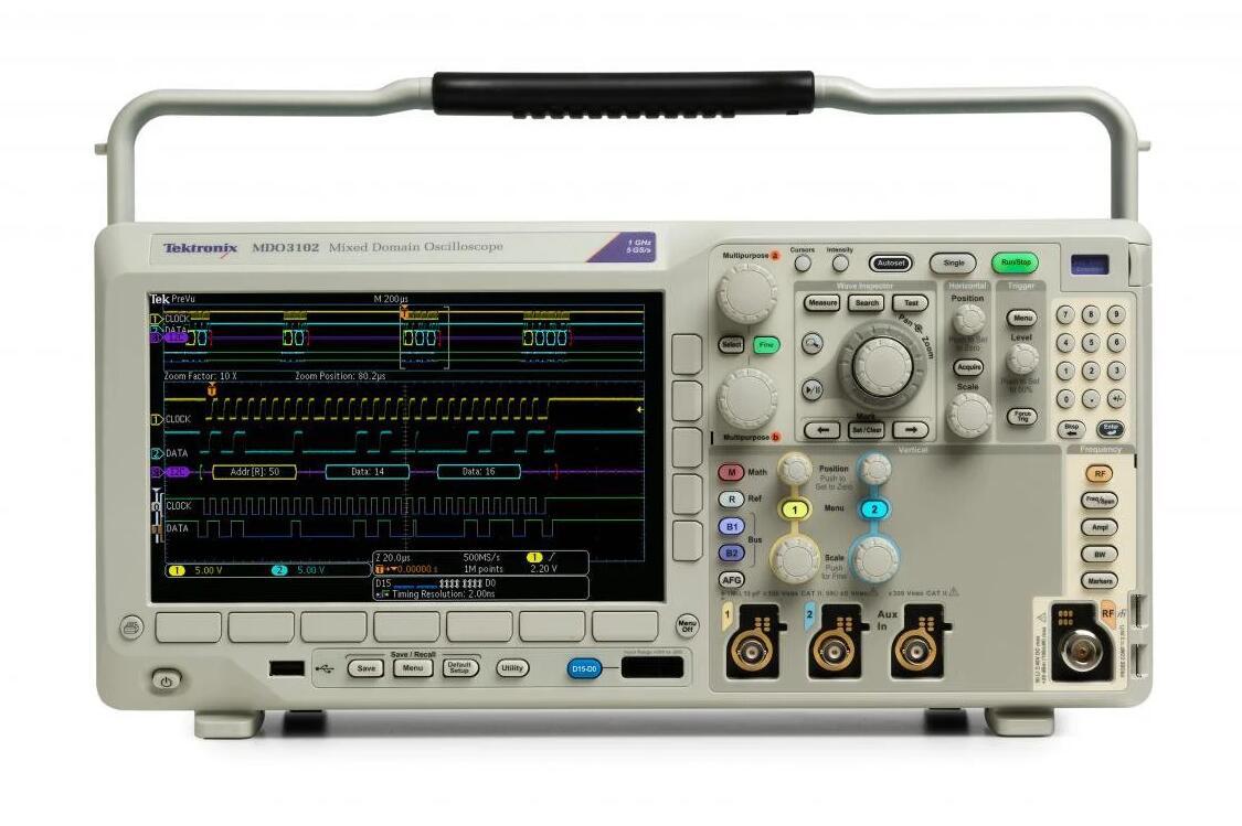 美国泰克Tektronix MDO3012混合域示波器