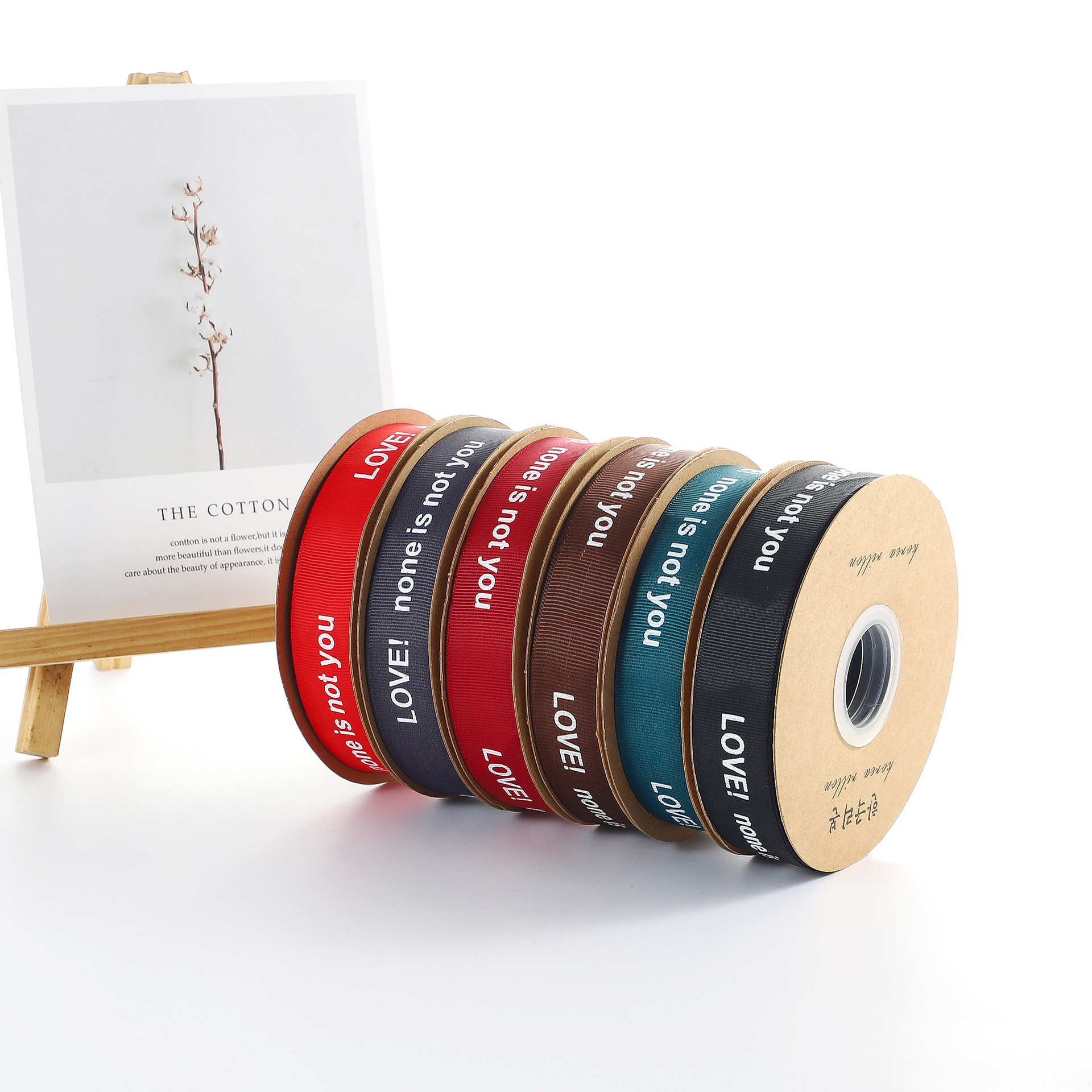 丝带缎绸带DIY彩带英文字母蛋糕鲜花包装结婚礼物蝴蝶结螺纹飘带