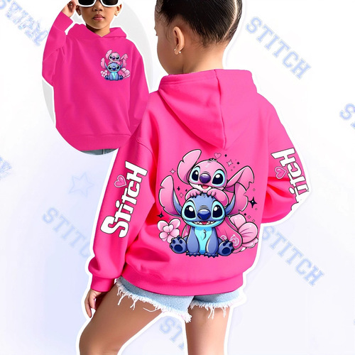 Shidizai spring and autumn casual sweater for middle and middle children's neutral cartoon sports long-sleeved hoodie children's top