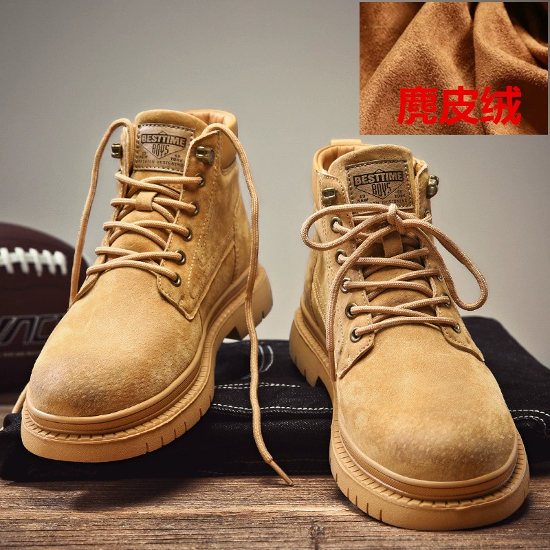 Мужские ботинки Martens, тёплые зимние, натуральная кожа, английский стиль, размеры 39–44