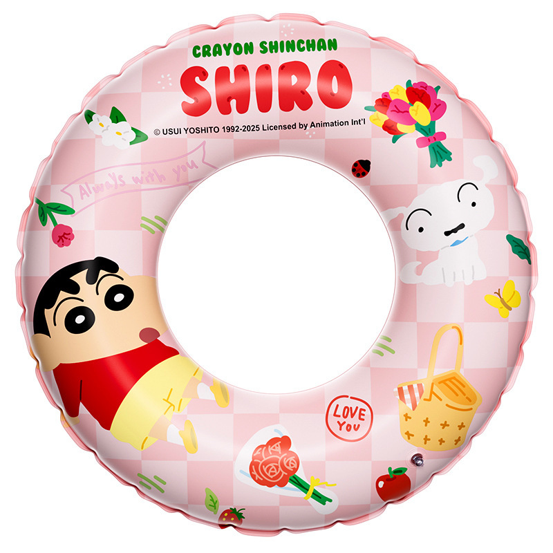 Anillo de natación infantil de dibujos animados en stock, flotador inflable para axilas, flotador grueso para bebé, anillo flotante, anillo de natación para agua al por mayor.