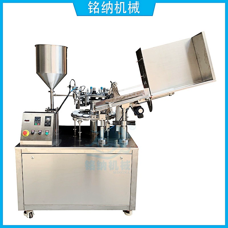 Автоматическая машина для наполнения и запайки шлангов по уходу за кожей зубная паста упаковочная машина Гуанчжоу Минна машины