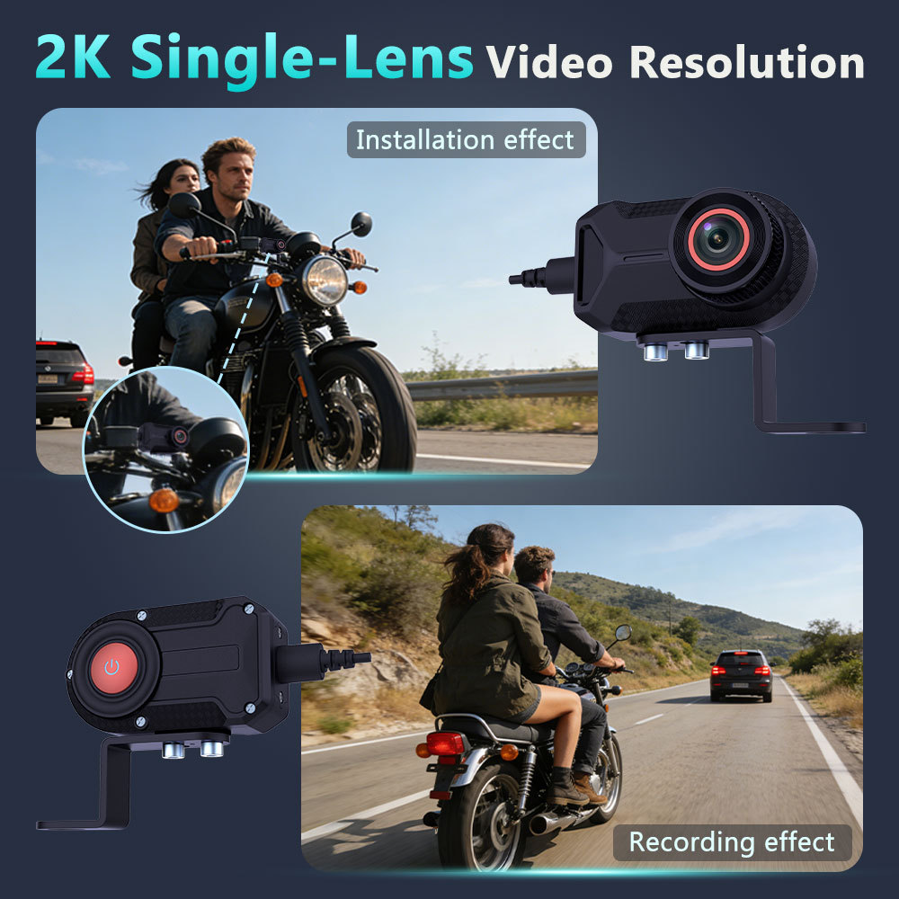 Cross-Border Wide-Angle Wifi Waterproof Outdoor Camera Cycling Recorder High-Definition Motorcycle Driving Recorder
