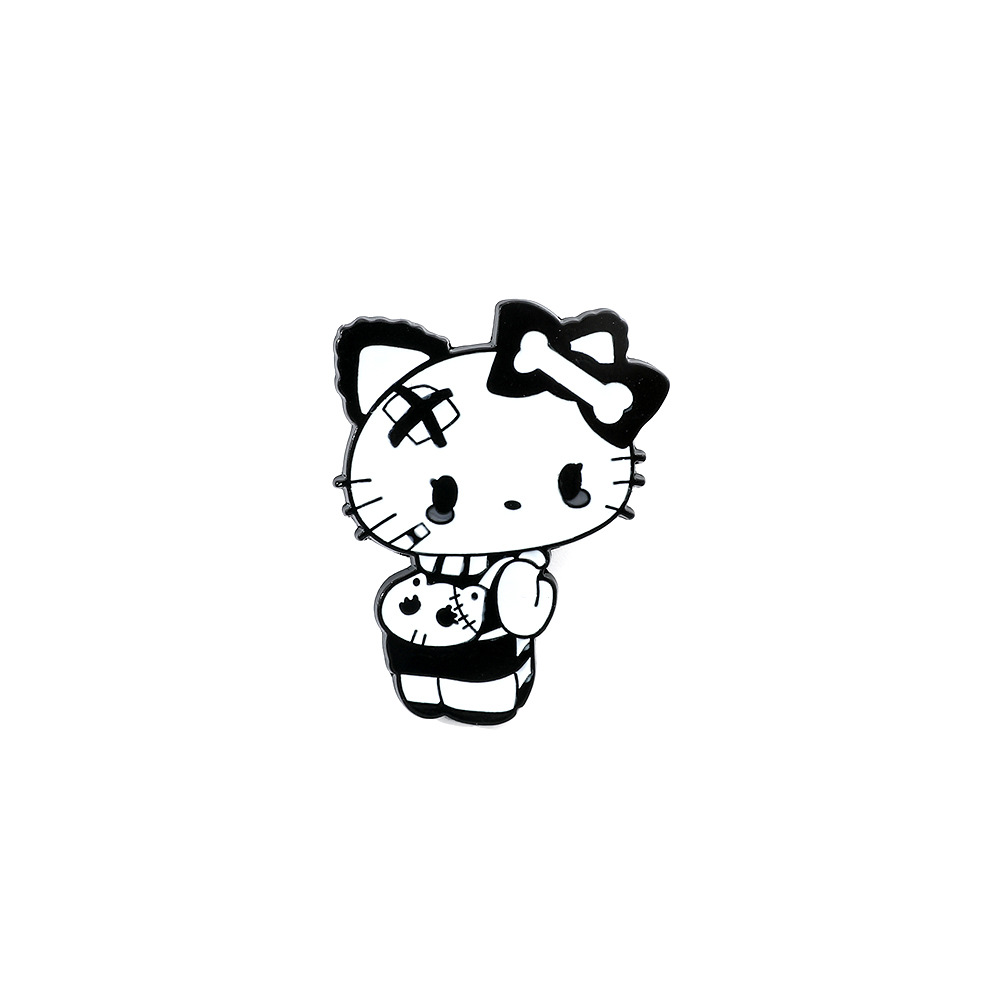 Venta caliente cien Sanrio serie de metal broche de dibujos animados coolomi Yugui perro KT gato todo-fósforo de moda insignia