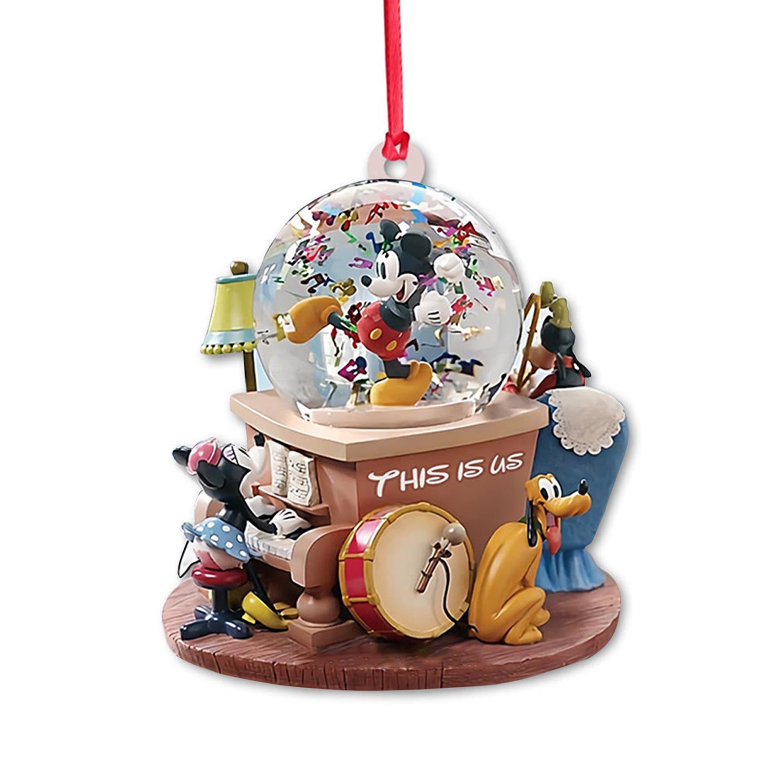Transfronterizos nuevos Amazon Navidad árbol de Navidad colgante decoración acrílico plano colgante creativo