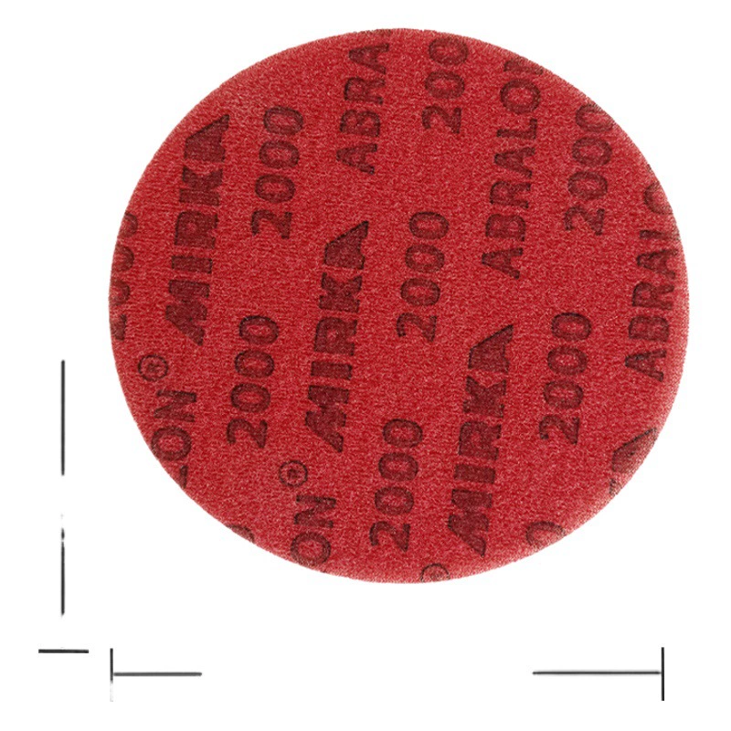 6inch абразивных губок для тонкой шлифовки, с красной основой, велюровые, для полировки, листы наждачной бумаги с флокированием