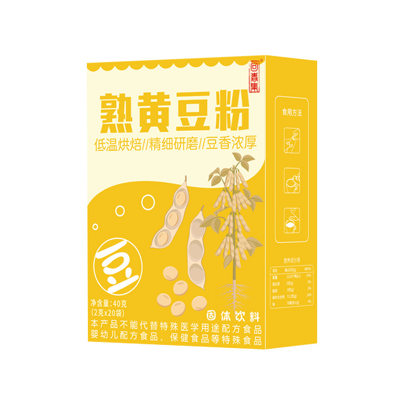 Soybean Powder (Glycine max) — Sweetened Drink Mix, 40g Pack overview