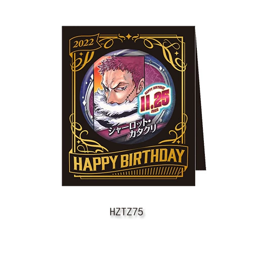 Бейдж дня рождения Comic Factory ONE PIECE Лuffy Zoro Chopper Sanji Nami стойка для бейджей на день рождения