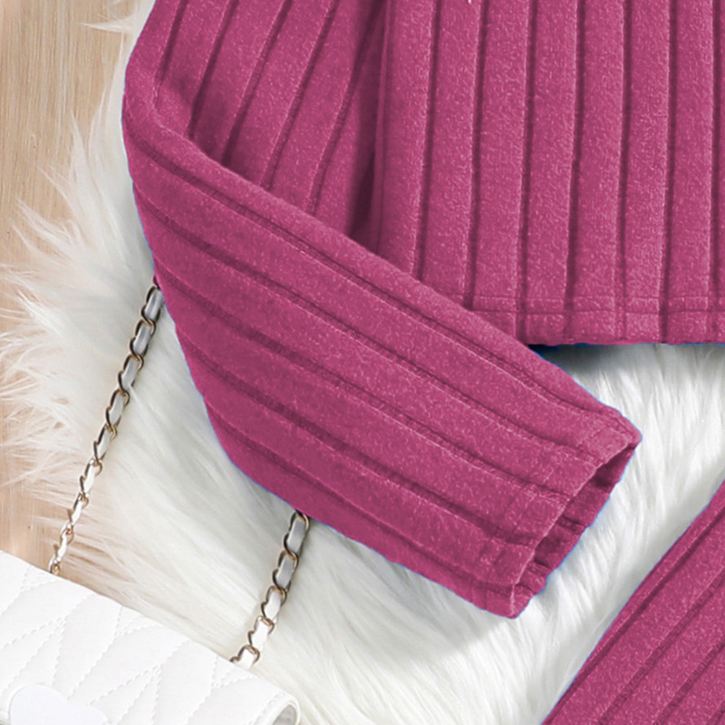 Mädchen Rippstrick Langarmset Für Den Herbst Und Winter Modisch_voghion.com