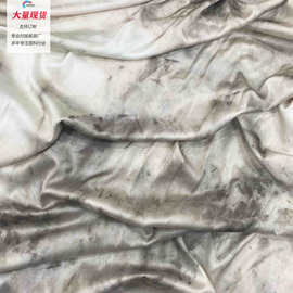厂家直销 缎面面料 布料雪纺印花连衣裙面料热转移数码印花厂