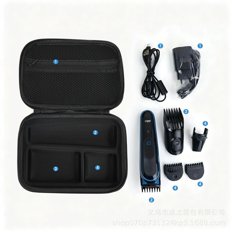 Suitable for Braun Mgk3020/3060/3080 Hair Clipper Storage Box, Razor Storage Bag, Portable Shockproof Bag Suitable for Braun Mgk3020/3060/3080 Hair Clipper Storage Box, Razor Storage Bag, Portable Shockproof Bag