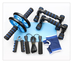 AB abdominal wheel 5-piece set home indoor sports products push-up bracket home multi-functional fitness equipment