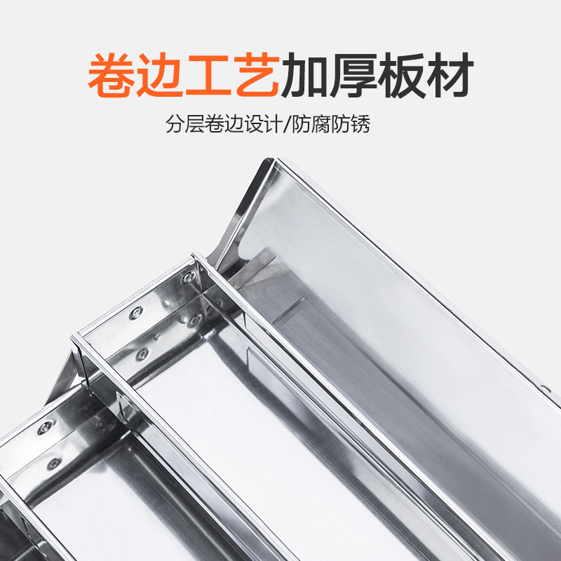 Caja de herramientas de acero inoxidable grande de dos o tres capas plegable hogar coche portátil caja de almacenamiento de hierro grado industrial engrosada