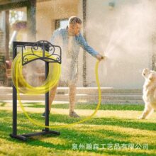花园软管支架独立式重型软管吊架水管支架可容纳150英尺软管存储