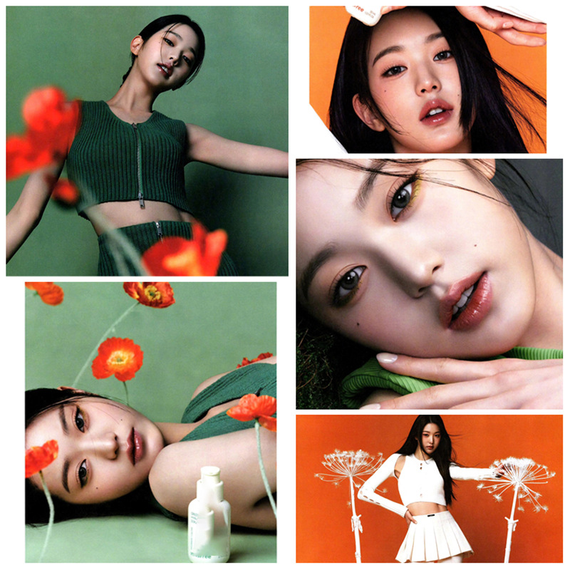 IVE 张元英 代言杂志同款不干胶海报 墙贴画 装饰画 明星周边