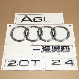 2005-2011 Audi A6L arxa baqaj qapağı, FAW Audi emblemi, avtomobil loqosu, mühərrik həcmi