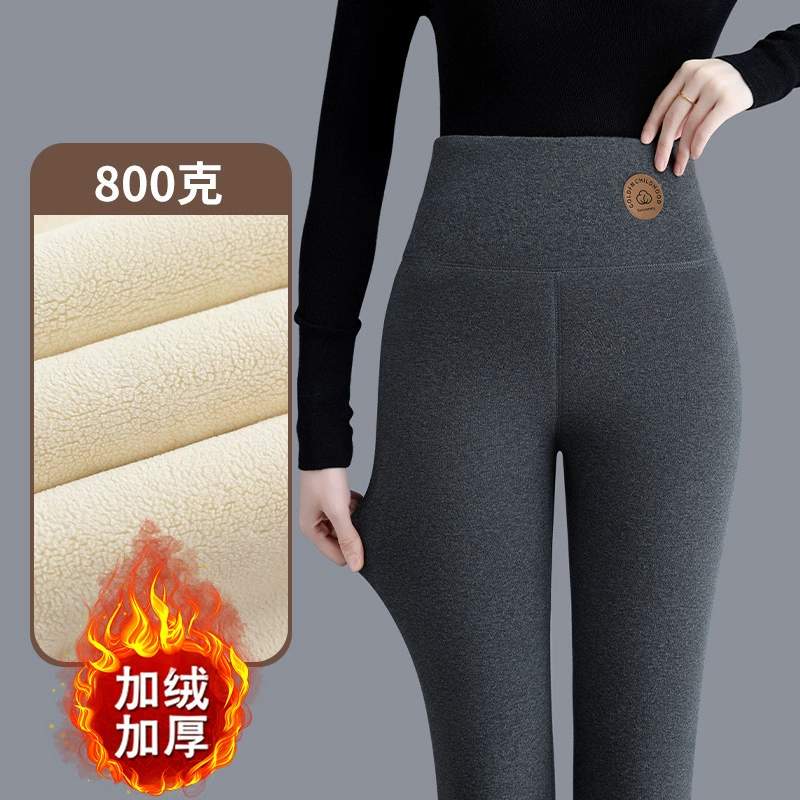 Флисовые Leggings для мамы, демисезонное термобелье, бархатные тёплые брюки, для среднего возраста