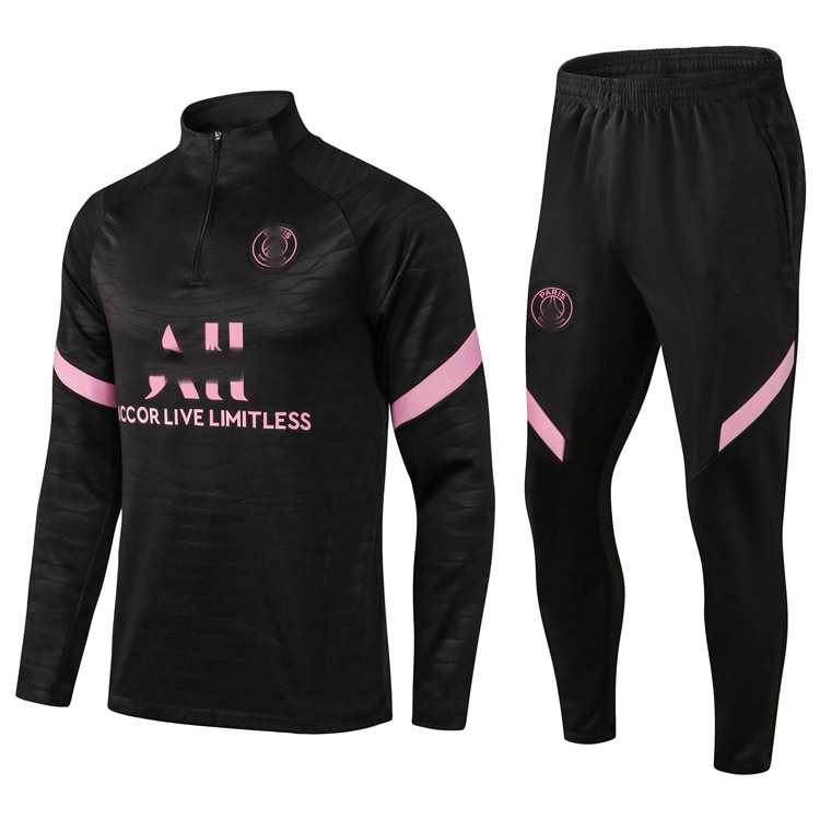 Conjunto de Uniforme de Fútbol de Manga Corta para Otoño e Invierno del Club París Inter, Temporada 2122, Versión para Aficionados
