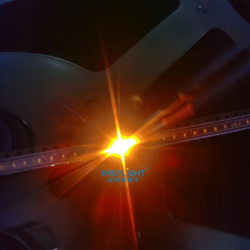 0603 SMD LED琥珀光灯珠 1608高亮贴片led 琥珀色 琥珀灯橙色3V