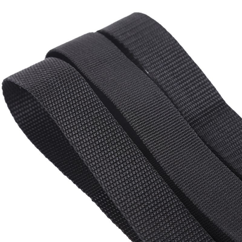 Fabricante mayorista de accesorios de equipaje reforzados, cincha americana con diseño de cuentas, cincha de espiga, cincha de polipropileno negra.