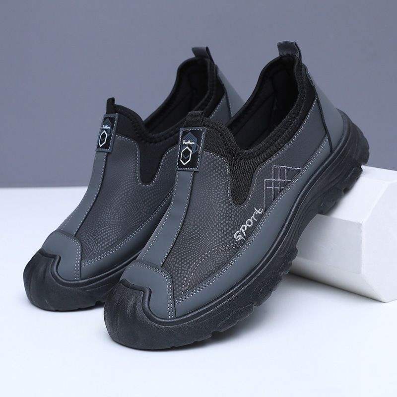 2025 Men's Shoes Spring & Fall Style Old Northern Cloth Shoes Men's Fashionable Wear-Resistant and Dirt-Resistant Dad Shoes Slip-On Shoes