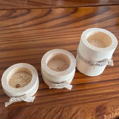 クロスボーダー木製クリエイティブ工芸品燭台ホヤ小型ろうそく台室内固定ろうそくベース源