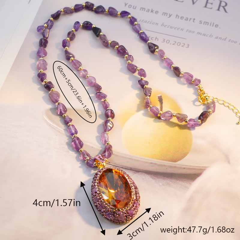 Geometric Pattern All Seasons Season IG Style Geometric Artificial Gemstones Artificial Gemstones Alloy Pendant Necklaces Wholesale