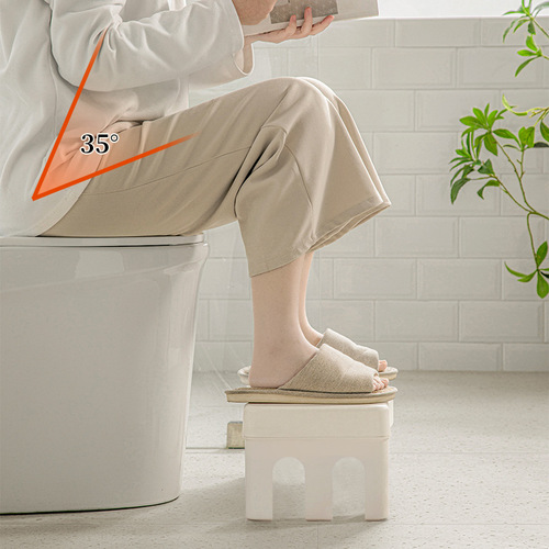 Toilet stool feet stool toilet squatting pit magic plastic thickened footstep small step stool children's bathroom anti-slip foot stool