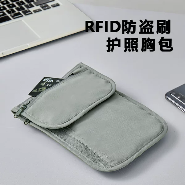 Multifunctional Anti-Theft Rfid Anti-Theft Waist Bag, Passport Card Bag, Mobile Phone Id Bag, Crossbody Small Hanging Bag, Adjustable Shoulder Strap