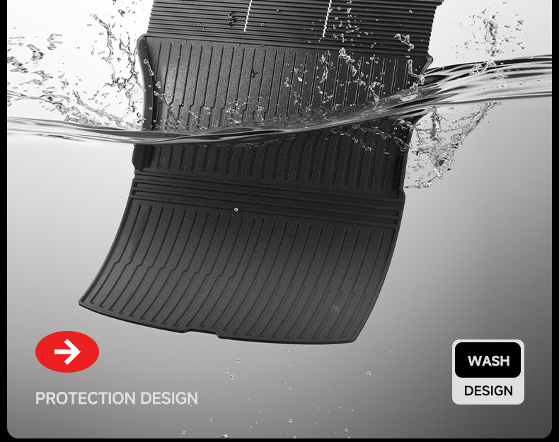 Suitable for Tesla's New Model Y3 Integrated Trunk Mat, Front and Rear Compartment Integrated Mat, Tpe Interior Protection