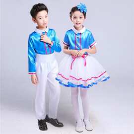 六一儿童合唱服演出服男女童中小学生红领巾舞蹈服校园朗诵表演服