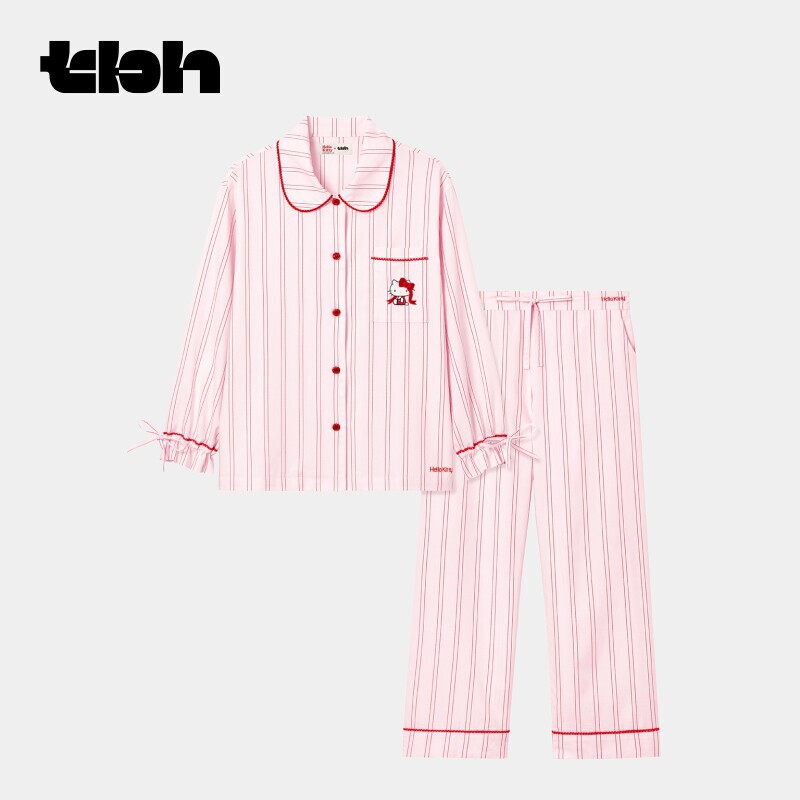 tbh Beast Style Home Furnishing Sanrio Hello Kitty Tencel Cotton Homewear Set, can be worn outside, women's pajamas tbh Beast Style Home Furnishing Sanrio Hello Kitty Tencel Cotton Homewear Set, can be worn outside, women's pajamas