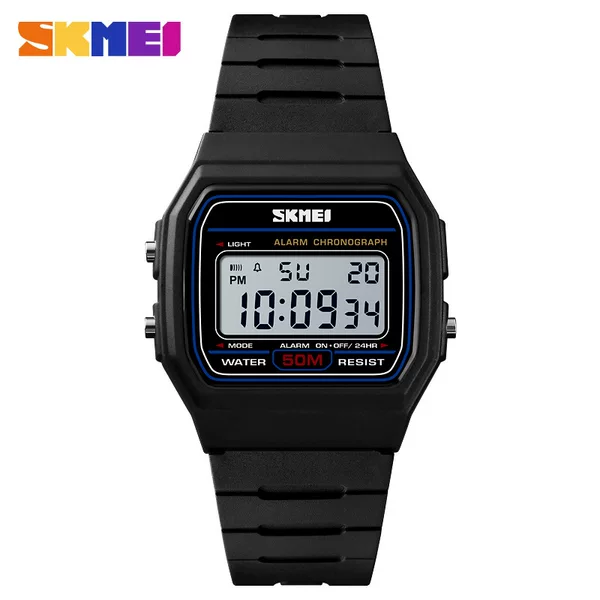 Timemei Watch Multi-Function Electronic Watch Digital Display Square Men's Student Watch Foreign Trade Hot-Selling Fashion Watch