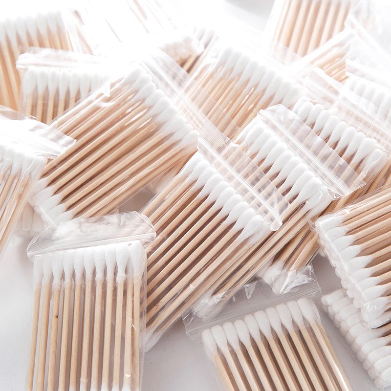 Disposable double-sided cotton swabs for home use