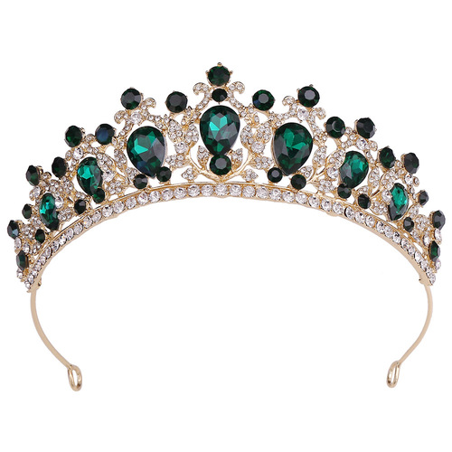 H1359欧美流行发饰时尚高端水晶新娘小皇冠 婚纱生日宴会配饰