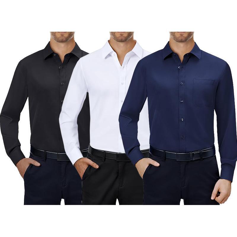 亚马逊Mens Dress Shirts way Streth Long Sleeve Collared|undefined