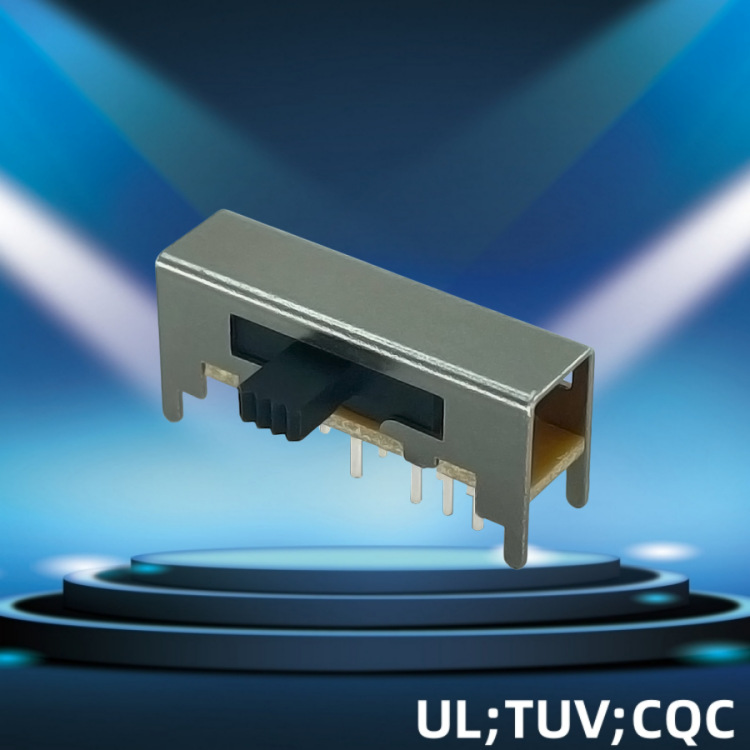 6档拨动开关SK-26D01玩具LED灯具却换波段开关电源控制滑动开关