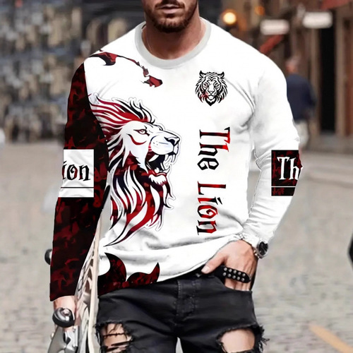 Crew Neck Men's Spring and Autumn Fashion New Arrival American Streetwear Brand Loose Up Top in Sky Blue Men's Hoodie