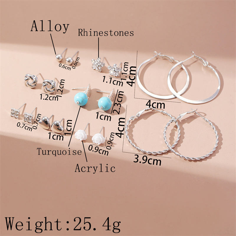 Fashion Geometric Alloy Plating Artificial Pearls Women's Earrings 1 Set display picture 13