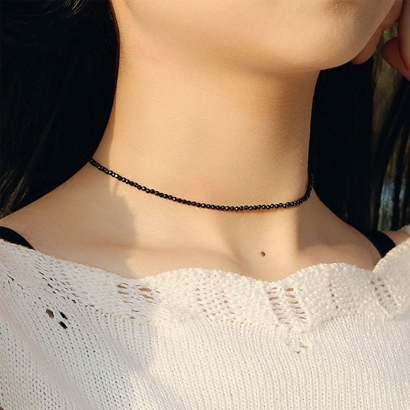 1 Piece Quantity Street Occasion Artificial Crystal Material Geometric Pattern Commute Geometric Artificial Crystal Beaded Women's Necklace