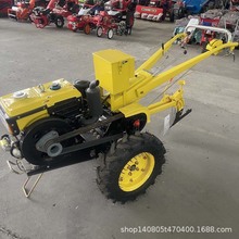 出口现货12马力水冷手摇手扶拖拉机头农用151底盘18马力手扶车